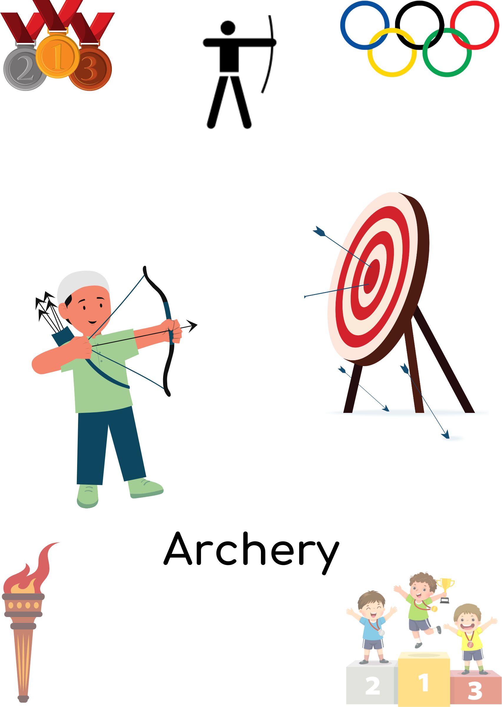 Olympic Sport Flashcard - Front